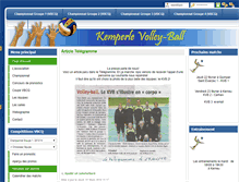 Tablet Screenshot of kemperlevolley.fr